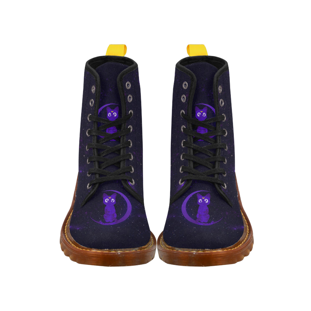 Luna Black Boots For Men - TeeAmazing
