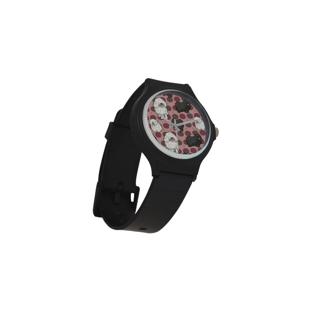 Puli Dog Unisex Round Plastic Watch - TeeAmazing