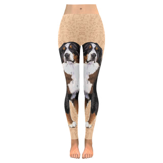 Bernese Mountain Low Rise Leggings (Invisible Stitch) (Model L05) - TeeAmazing