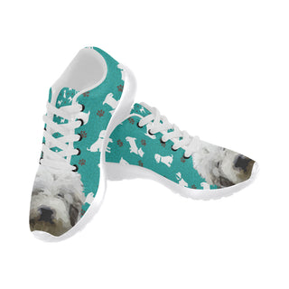 Mioritic Shepherd Dog White Sneakers for Women - TeeAmazing