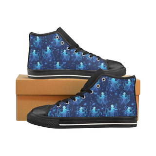 Sailor Mercury Black Men’s Classic High Top Canvas Shoes /Large Size - TeeAmazing