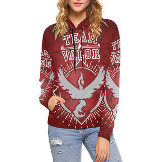 Team Valor All Over Print Hoodie for Women - TeeAmazing