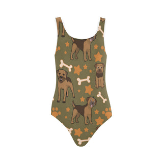 Border Terrier Pattern Vest One Piece Swimsuit - TeeAmazing