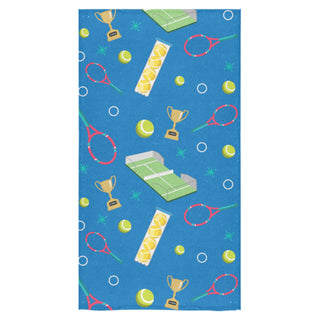 Tennis Pattern Bath Towel 30"x56" - TeeAmazing