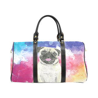 Pug Water Colour No.1 New Waterproof Travel Bag/Large - TeeAmazing