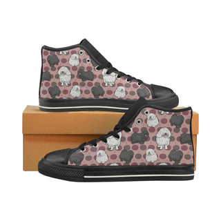 Puli Dog Black Women's Classic High Top Canvas Shoes - TeeAmazing