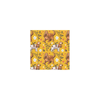 English Cocker Spaniel Flower Square Towel 13“x13” - TeeAmazing