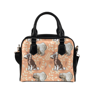 Chinese Crested Flower Shoulder Handbag - TeeAmazing