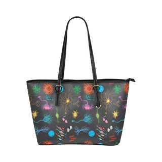 Biology Leather Tote Bag/Small - TeeAmazing