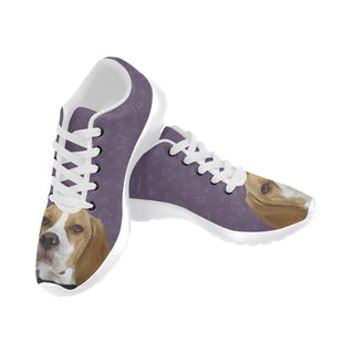 English Pointer Dog White Sneakers for Men - TeeAmazing
