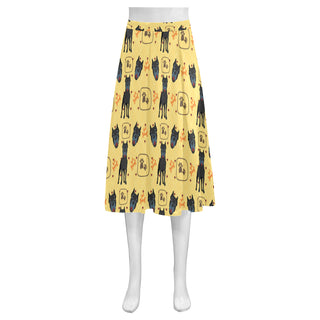 Cane Corso Pattern Mnemosyne Women's Crepe Skirt - TeeAmazing