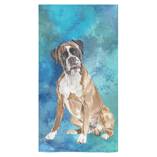 Boxer Water Colour Bath Towel 30"x56" - TeeAmazing