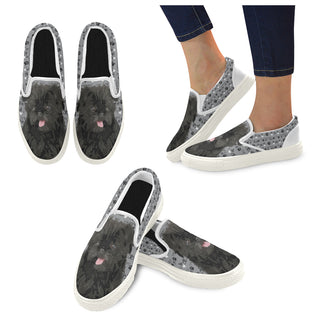 Affenpinschers White Women's Slip-on Canvas Shoes - TeeAmazing