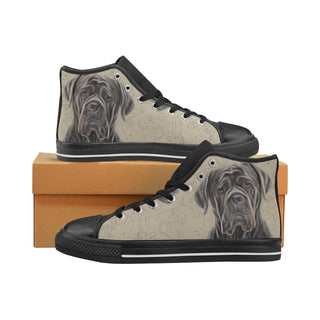 Cane Corso Lover Black Women's Classic High Top Canvas Shoes - TeeAmazing