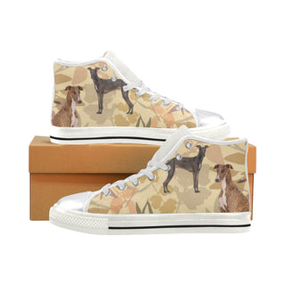 Greyhound Lover White Women's Classic High Top Canvas Shoes - TeeAmazing