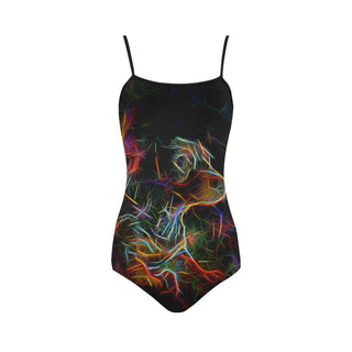 Dachshund Glow Design 2 Strap Swimsuit - TeeAmazing