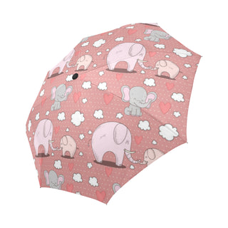 Elephant Pattern Auto-Foldable Umbrella - TeeAmazing