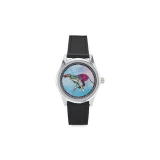 Greyhound Running No.1 Kid's Stainless Steel Leather Strap Watch - TeeAmazing