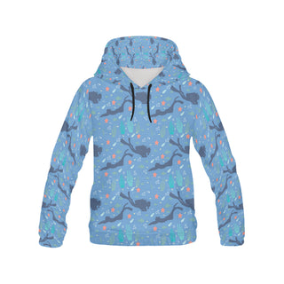 Scuba Diving Pattern All Over Print Hoodie for Men - TeeAmazing