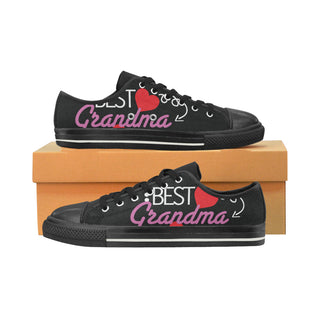 Grandma Black Women's Classic Canvas Shoes - TeeAmazing