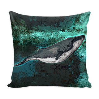 Whale Pillow Cover - Whale Accessories - TeeAmazing