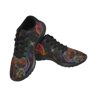 Boxer Glow Design 3 Black Sneakers for Women - TeeAmazing