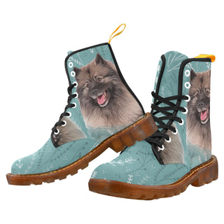 Keeshond Lover Black Boots For Women - TeeAmazing