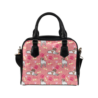 Brittany Spaniel Pattern Shoulder Handbag - TeeAmazing