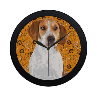 coonhound Black Circular Plastic Wall clock - TeeAmazing