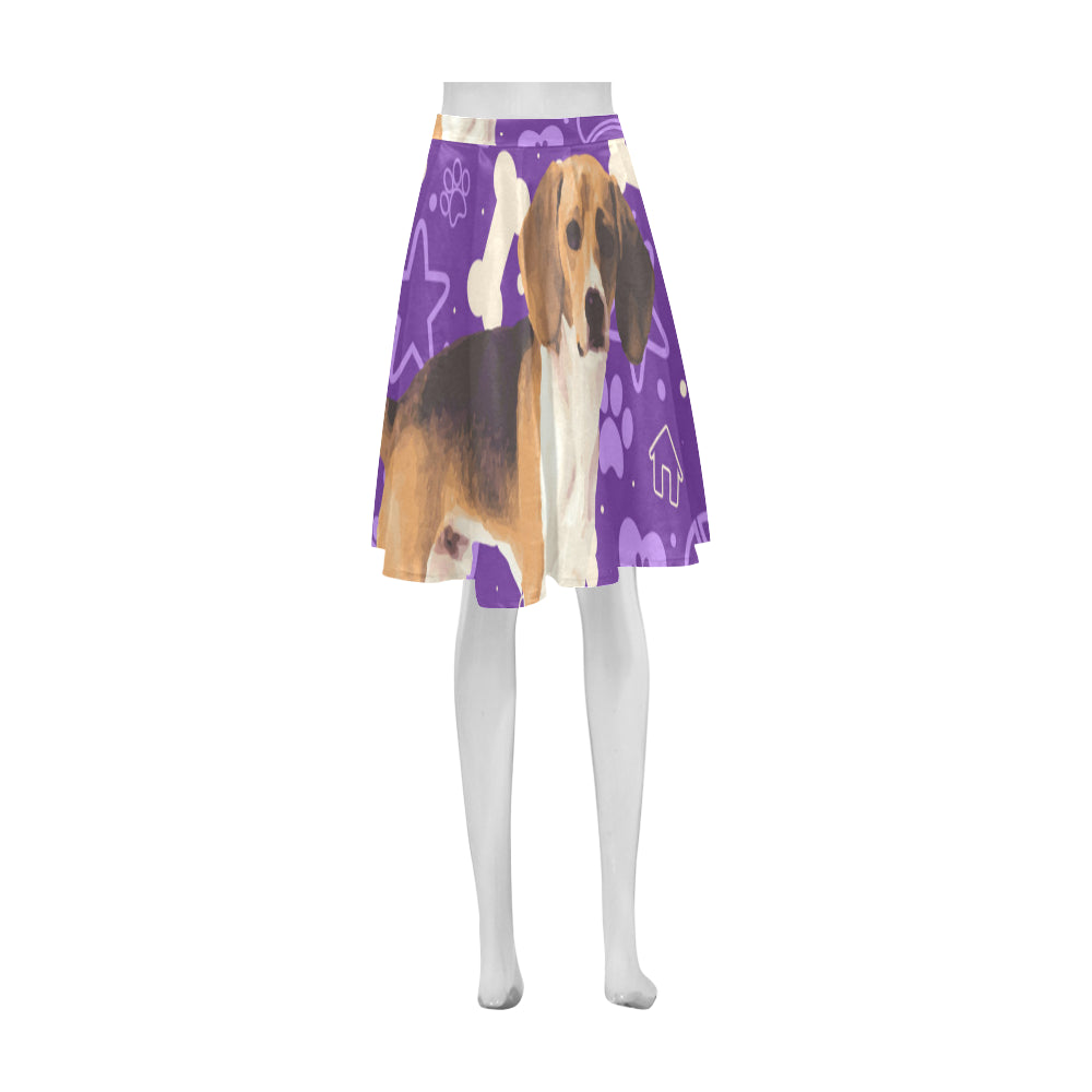Beagle Athena Women's Short Skirt - TeeAmazing
