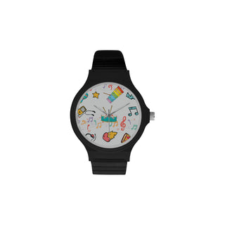 Cute Music Unisex Round Plastic Watch - TeeAmazing