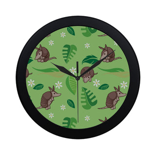 Constrictor Pattern Black Circular Plastic Wall clock - TeeAmazing