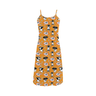 Jack Russell Terrier Pattern Alcestis Slip Dress - TeeAmazing