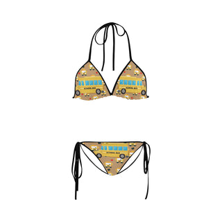 School Bus Custom Bikini Swimsuit - TeeAmazing