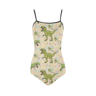 T-Rex Pattern Strap Swimsuit - TeeAmazing