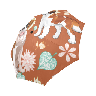 St. Bernard Flower Auto-Foldable Umbrella - TeeAmazing