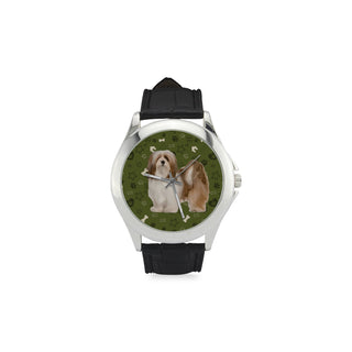 Lhasa Apso Dog Women's Classic Leather Strap Watch - TeeAmazing