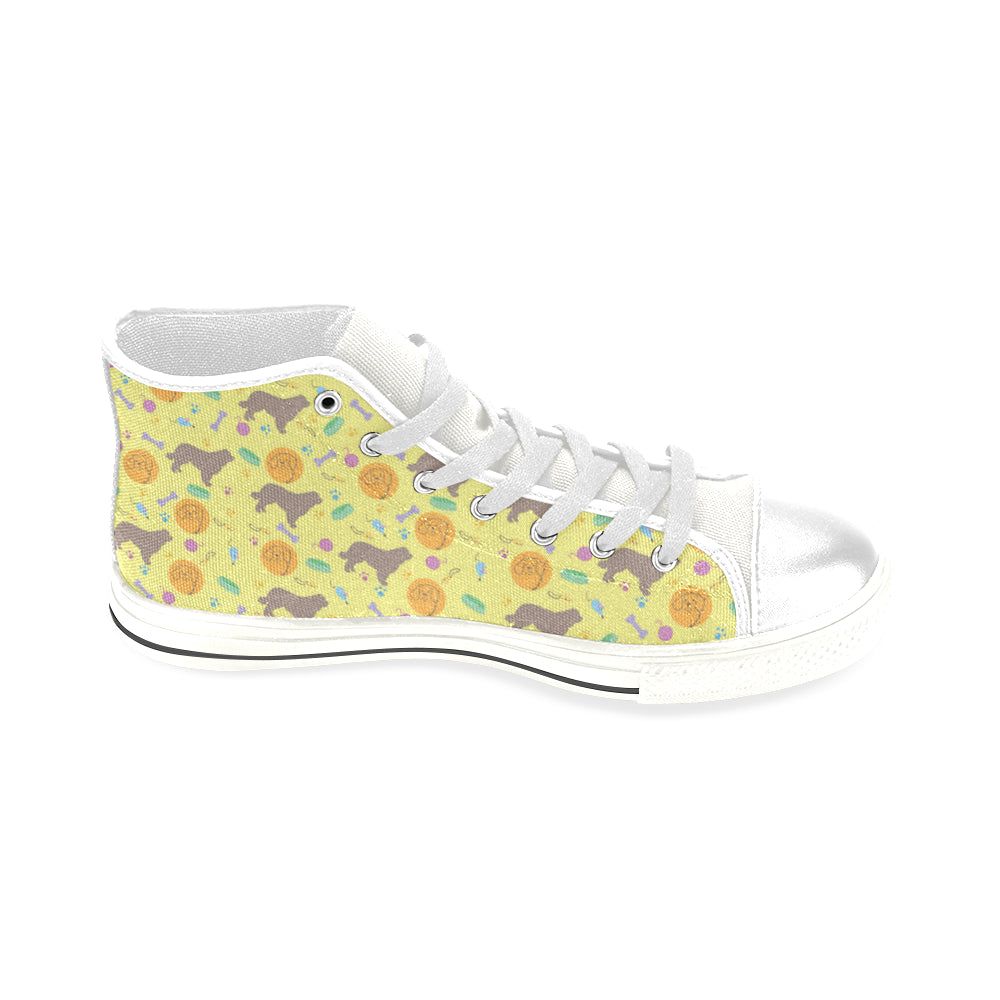 Newfoundland Pattern White Men’s Classic High Top Canvas Shoes - TeeAmazing