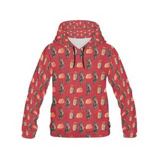 Dachshund Water Colour Pattern No.2 All Over Print Hoodie for Men - TeeAmazing