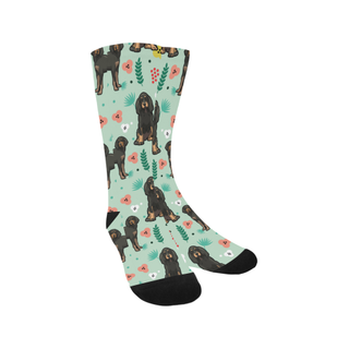 Weimaraner Flower Trouser Socks - TeeAmazing