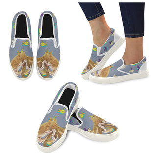 Octopus White Women's Slip-on Canvas Shoes - TeeAmazing