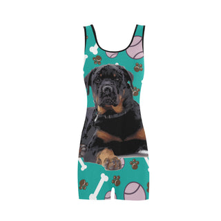 Rottweiler Classic One Piece Swimwear - TeeAmazing