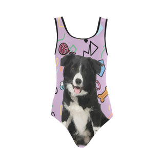 Border Collie Vest One Piece Swimsuit - TeeAmazing
