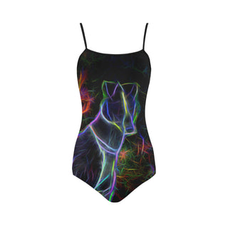 Greyhound Glow Design 3 Strap Swimsuit - TeeAmazing
