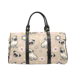 Pug Flower New Waterproof Travel Bag/Large - TeeAmazing