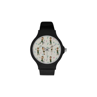Zoo Keeper Pattern Unisex Round Plastic Watch - TeeAmazing