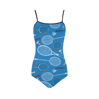 Badminton Pattern Strap Swimsuit - TeeAmazing