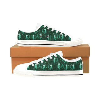 Sailor Neptune White Men's Classic Canvas Shoes/Large Size - TeeAmazing