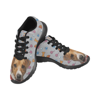 Jack Russell Terrier Black Sneakers Size 13-15 for Men - TeeAmazing