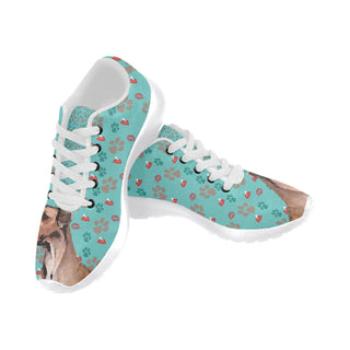 Smart Great Dane White Sneakers for Men - TeeAmazing